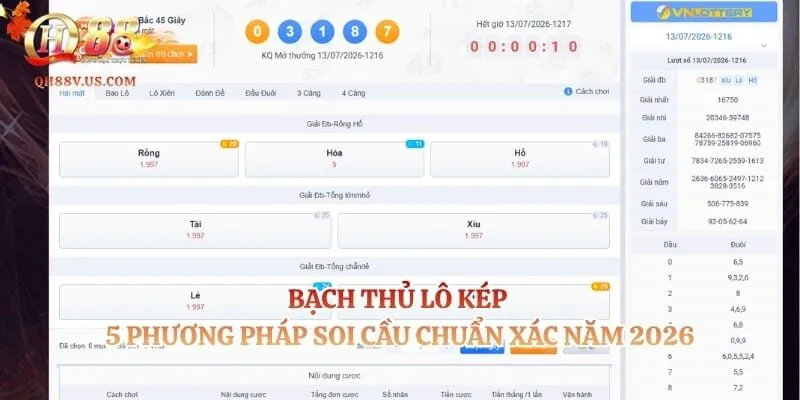 Bạch Thủ Lô Kép - 5 Phương Pháp Soi Cầu Chuẩn Xác Năm 2026
