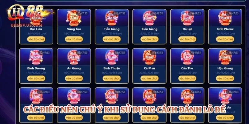 Cách Tính Lô Đề - Phương Pháp Soi Cầu Chuẩn Xác Nhất Năm 2026 4 Các điều nên chú ý khi sử dụng cách đánh lô đề
