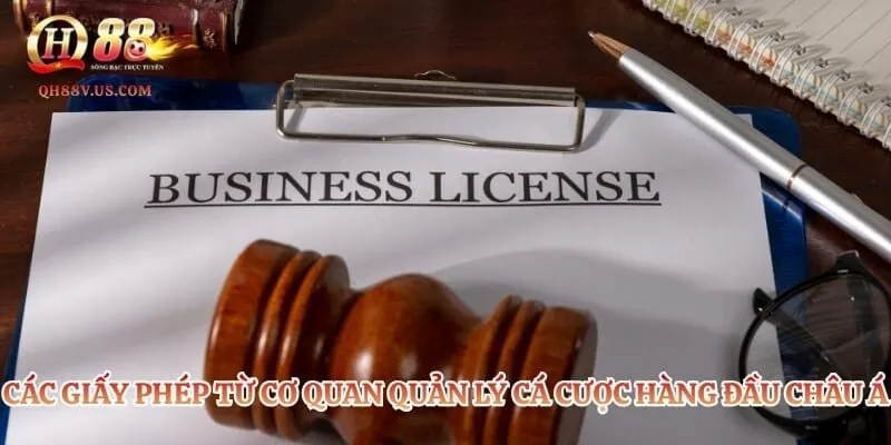 Các giấy phép từ cơ quan quản lý cá cược hàng đầu châu Á