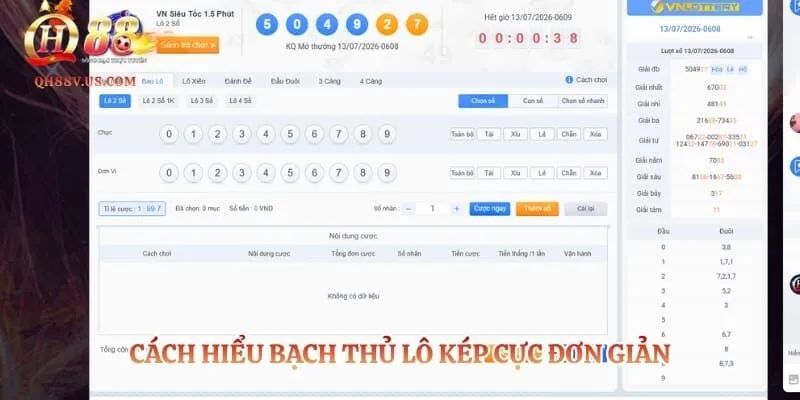 Cách hiểu bạch thủ lô kép cực đơn giản