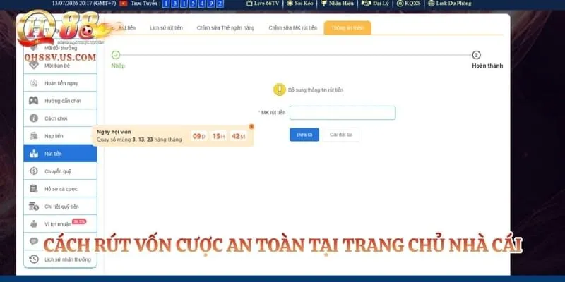 QH88 🎖️ Trải Nghiệm 100k Tại Nhà Cái QH88 Chính Thức Tặng 307 Cách rút vốn cược an toàn tại trang chủ nhà cái