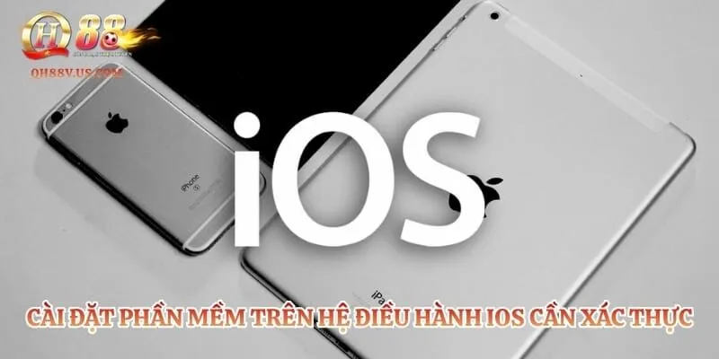 Cài đặt phần mềm trên hệ điều hành iOS cần xác thực bảo mật