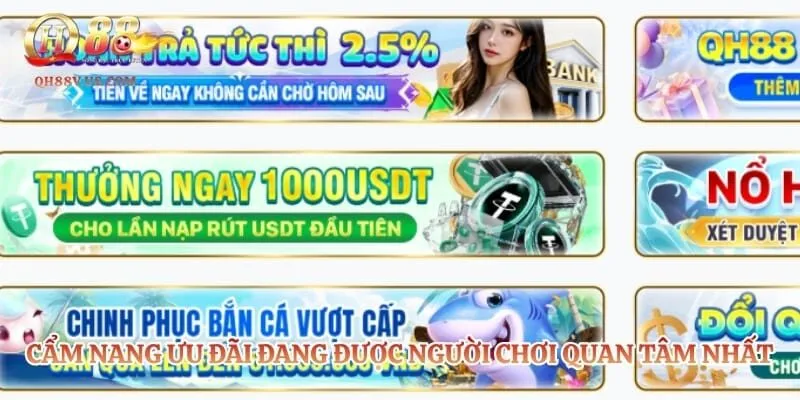 Cẩm nang ưu đãi đang được người chơi quan tâm nhất