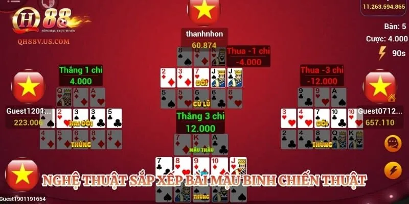 Mậu Binh – Trò Chơi Đấu Trí Sắp Xếp Bài Tây Đỉnh Cao 2 Nghệ thuật sắp xếp bài mậu binh chiến thuật