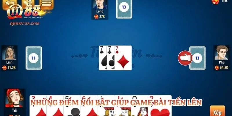Tiến Lên Miền Nam – Trải Nghiệm Game Bài Chiến Thuật Hấp Dẫn 2 Những điểm nổi bật giúp game bài tiến lên được yêu thích
