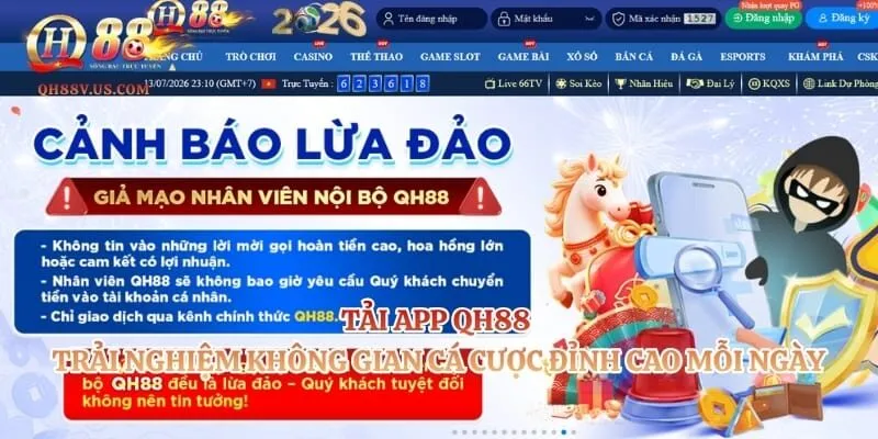 Tải App QH88 - Trải Nghiệm Không Gian Cá Cược Đỉnh Cao Mỗi Ngày