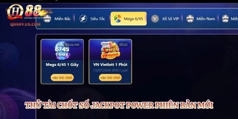 Thử tài chốt số jackpot power phiên bản mới
